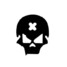 Error Motorcycle Car Sticker Reflective Skull Skeleton Tag Cross Vinyl Decal - 2