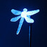 Solar Lights Color Changing Set Dragonfly Stake Garden - 3