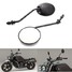 Round Universal For Motorcycle Scooter ATV Rear View Side Mirrors 10mm Thread - 2