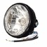 Amber LED Turn Signal Indicators 35W Harley Honda Motorcycle Headlight 7inch H4 - 4