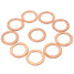 M14 Motorcycle Atv Fuel Brake Banjo Washer M12 M6 Seal Copper M8 10pcs - 1