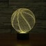 Visual 3d Color-changing Art Desk Lamp Home Led Basketball - 5