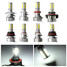 IP65 4500LM 9005 9006 Bulbs H4 H7 H8 H9 H11 COB LED Headlight Pair - 1