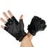 Sports PU Leather L XL Motorcycle Half Finger Gloves Black - 8