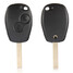 Key Keyless Remote Shell Case Uncut 2 Buttons Blade For Renault - 1