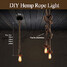 Diy Art Long Creative Rope Hemp Light Bulb - 7