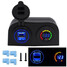 Battery Voltage Screen Dual USB Car Charger 4.2A Detection Voltmeter Color - 6
