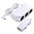 3 Way Splitter Car Cigarette Lighter Power Socket USB Charger Adapter DC 12V 24V - 2