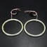 12V Pair COB Angel Eyes Halo Ring Headlight Aperture 120MM Warning Lamp - 9