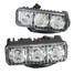 Kit Truck Car Running Bright White Light Driving Lamp Daylight 2Pcs 3 Led - 6