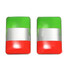 Aluminium Flag Pair Italy Decal Decoration Badge Emblem Self-Adhesive Car Sticker - 4