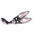 12V Motorcycle 4 Colors LED Turn Signal Light Carbon Style - 2