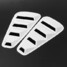 Mustang Side Window Pair White Scoop Ford Vent - 2