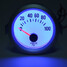 Blue LED Face Oil Pressure Gauge White Electrical New - 1