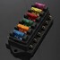 Way Circuit Car 6 Standard Blade Fuse Box Holder Terminals 6.3mm - 2