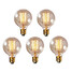G95 Edison Bulb Light 5pcs Lamp Incandescent Retro Bulb 220-240v - 1
