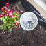 Ball Stake Glass Color Changing Crackle Light Solar 5a - 4