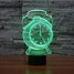 Novelty Lighting Decoration Atmosphere Lamp Clock 3d Christmas Light 100 Touch Dimming - 3