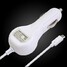 White Car Charger with USB 16Pin 1000mA - 2