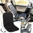 Padded Black Electric Car Front Seat Cushion Thermal Universal 12V Heating - 1