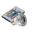 E27/e14 85-265v Gu10 Led Light Bulb Remote Control Color Changing - 1