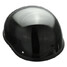 Black Half Open Face Helmet Motorcycle Cap Safety Cruiser Vintage Bike - 4