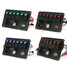 Dual USB Power Charger Voltmeter LED Rocker Switch Panel 6 Gang Marine Boat Rv - 2