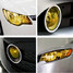 Self Sheet Adhesive Decal Tint Vinyl Film Car Light Golden Sticker - 3