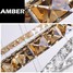 Pendant Light Amber 60cm Fixture Modern Lamps Rings Ceiling - 2