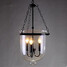 Country Circular Glass Pendant Lamp - 1