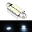41MM Shape Double White Light Bulb 8SMD Canbus Error Free Car LED - 1