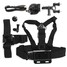 Head Gopro Sucker Strap Tripod Xiaomi yi Sjcam SJ4000 SJ5000 Cable Seatpost Chest In 1 Mount - 1