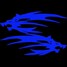 11x14cm Motorcycle Car Sticker 5 Colors Dragon Reflective Decals Fashion - 2