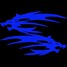 11x14cm Motorcycle Car Sticker 5 Colors Dragon Reflective Decals Fashion - 2
