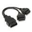 16Pin Cable Adapter OBD2 Dual Female Splitter Male Extension Cable - 2