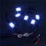 Auto RGB Floor 5050 6SMD ABS LED Car Decoration Lights Atmosphere Strip Light Remote Control - 12