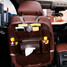 Bag Organizer iPad Multi-Pocket Phone Holder Storage Car Seat Back PU Leather - 4