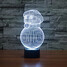 Novelty Lighting Colorful Snowman Led Night Light 100 Christmas Light - 1