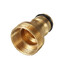 Threaded Hose Connector Adapter Outside Fitting Brass Water Tap - 2