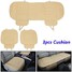 Car Front Car Seat cushion Breathable PU Leather 3pcs Pad Mat Bamboo Charcoal Rear Seat Cover - 6