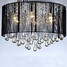 Luxury Chandelier Ceiling Black Crystal Drop - 7