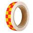 Caution Reflective Sticker Dual Color Chequer Roll Signal Warning - 8