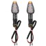 Light Indicators 12V Motorcycle Turn Carbon LED Amber Orange - 2