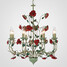 American Chandelier Lamp Flower European Flowers Garden Lamp Iron - 1