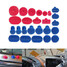 Damage Removal Tool Car Dent Repair 25pcs Pulling Tabs Paintless Body Slide - 1