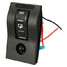 Manual 12V Dual Bilge Pump Auto LED Rocker Switch Panel Circuit Breaker - 4