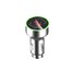 Zinc Alloy LED Display USMEI Dual USB Car Charger 3.6A Light With Breathing Voltage Current - 2