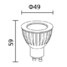 Ac 100-240 V 3w 4 Pcs Led Spotlight Cob Gu10 Mr16 240-270 Warm White - 8