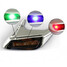 2Pcs Shark LED Car Strobe Outlet Solar Safety Warning Lights - 4