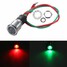 Metal 12V 14mm Warning Light LED Dash Pilot Panel Indicator Dual Color - 1